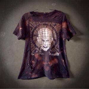 HELLRAISER 3: HELL ON EARTH-Tee — Size Large distressed. Horror Movie
